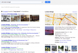 Google Knowledge Graph Semantic Results Page
